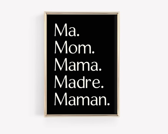 Mothers Day Print Gifts For Mom Gift For Her Wall Art For Mother Art Mom To Be Prints New Mom Gifts