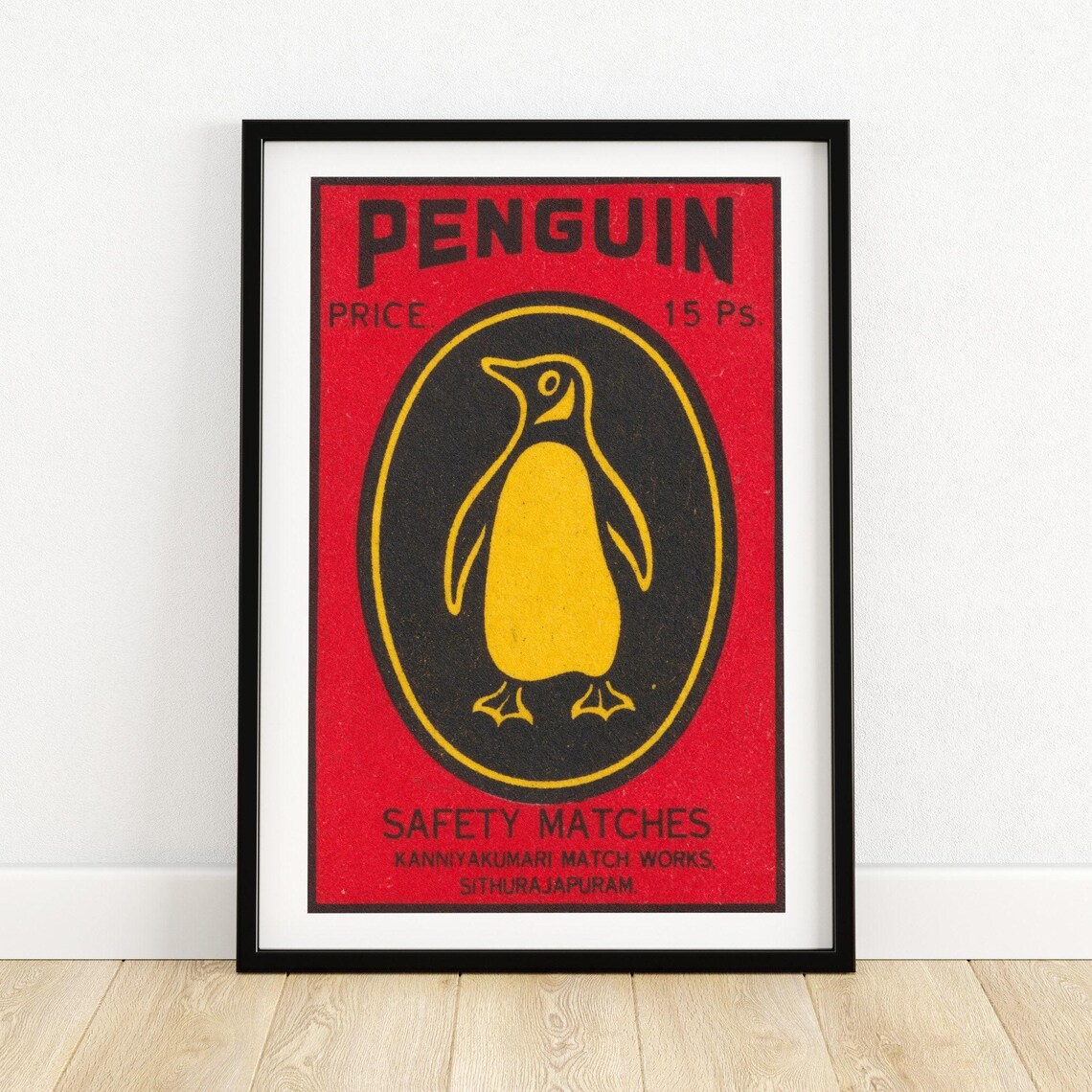 Penguin Matchbox Vintage India Art Poster Print