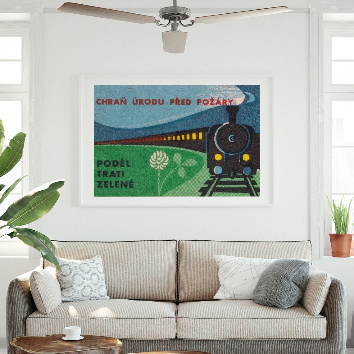 Protect The Area From Fire Matchbox Vintage Poster Print - Image 3