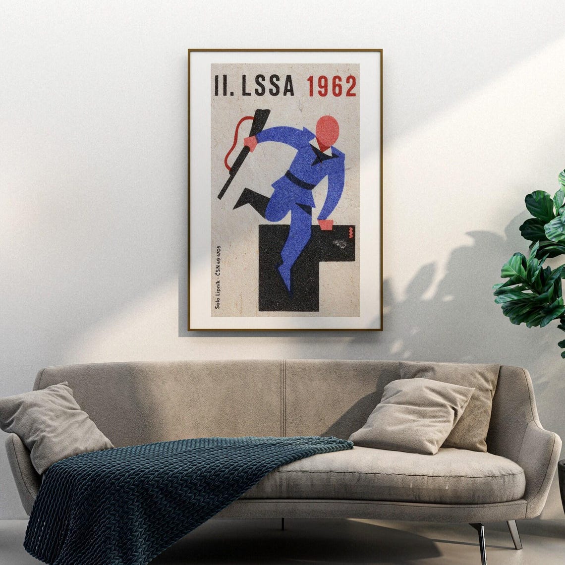 1962 Sport Shooting Competition II LSSA Vintage Matchbox Poster - Image 3