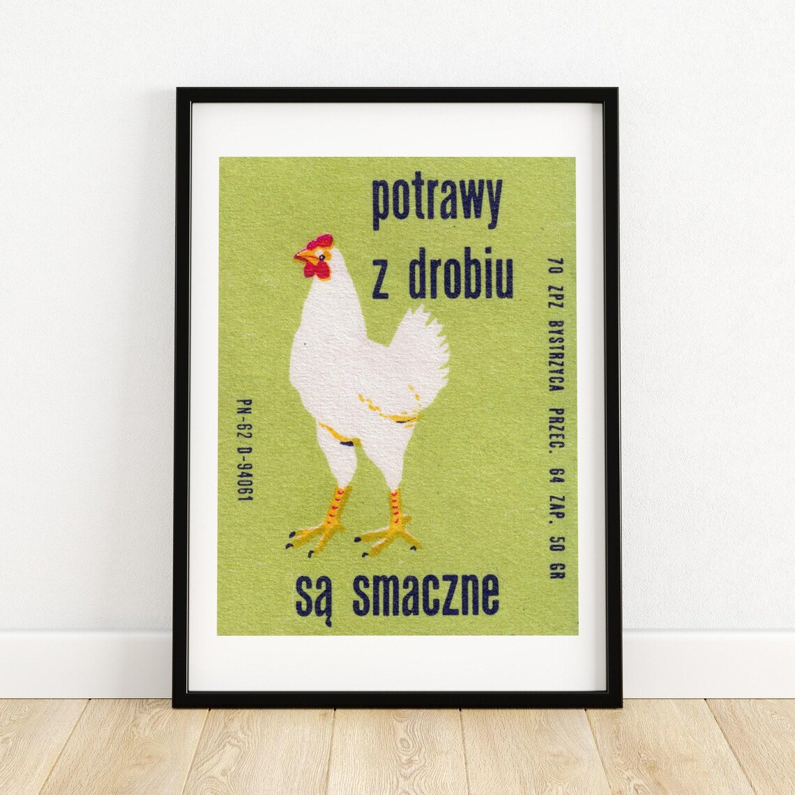 Poultry Is Delicious Vintage Poster Print
