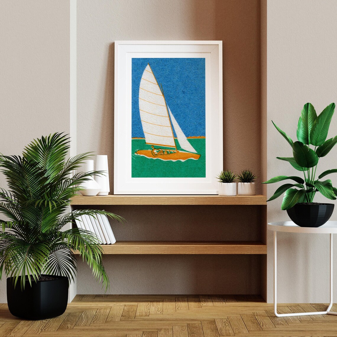 Sailboat Matchbox Vintage Eastern Europe Poster Print - Image 2