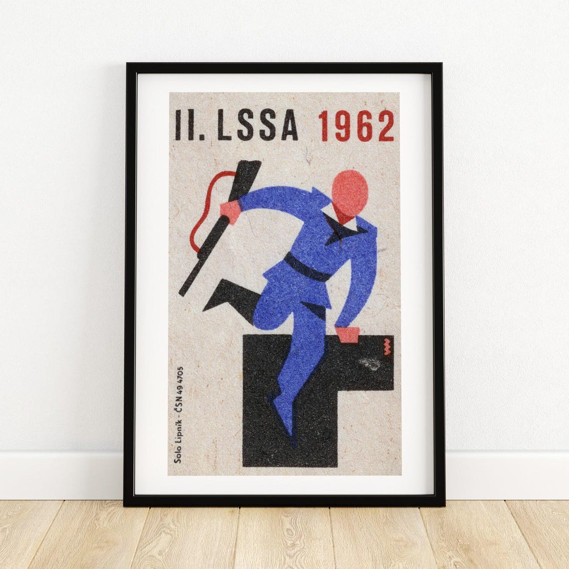 1962 Sport Shooting Competition II LSSA Vintage Matchbox Poster
