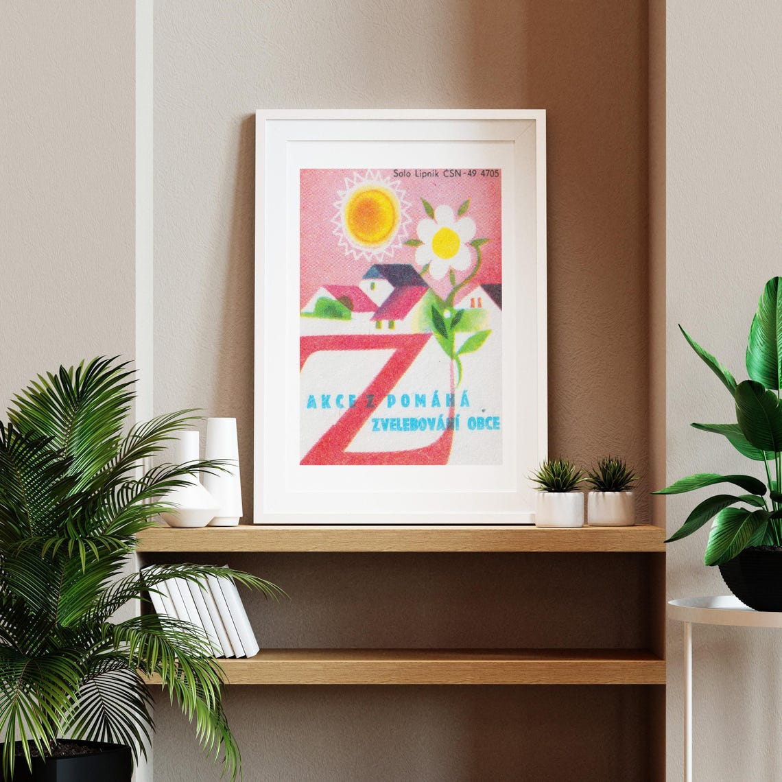 Akce Z Czech Village Beautification Folk Competition Vintage Print - Image 2