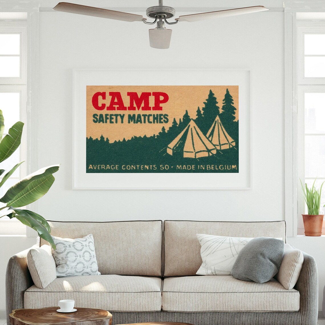 Camp Matchbox Vintage Sweden Poster Print - Image 3