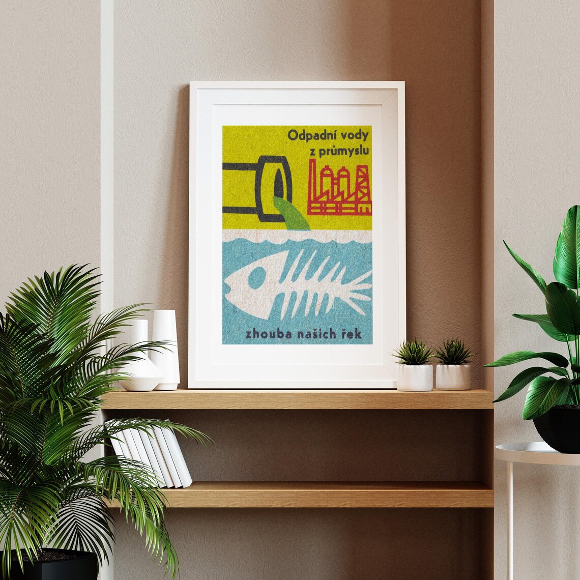 Industrial Waste Water Matchbox Vintage Art Print - Image 2