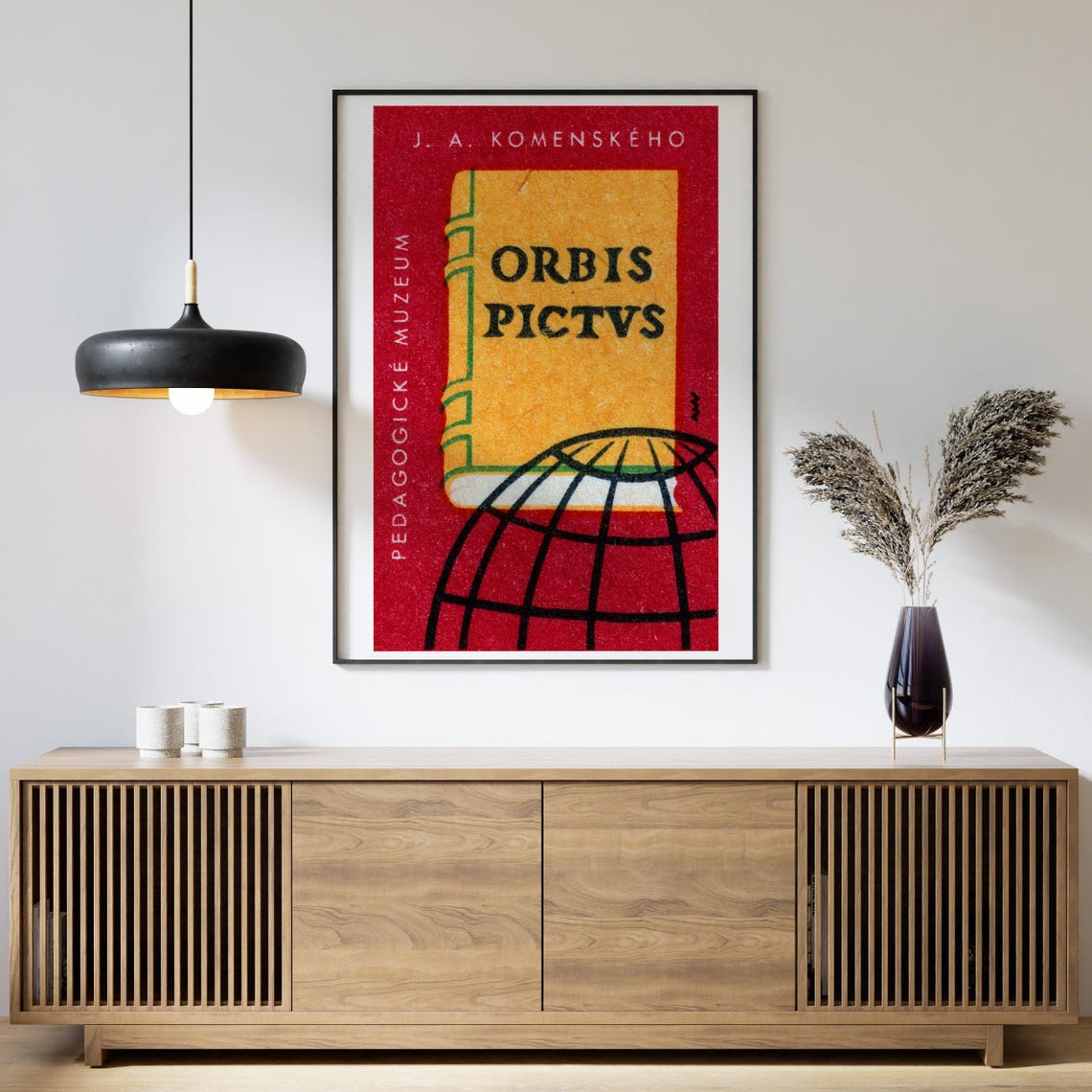 Comenius Orbis Pictus Pedagogical Museum Red Matchbox Label Poster - Image 4