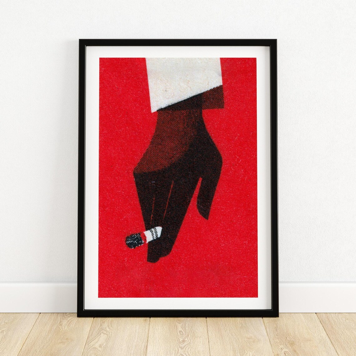 Vintage Cigarette Matchbox Art Print, Eastern Europe
