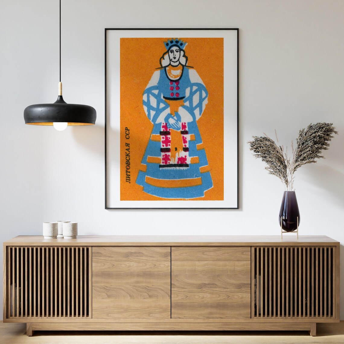 Lithuanian Woman Vintage Eastern Europe Art Print - Image 4