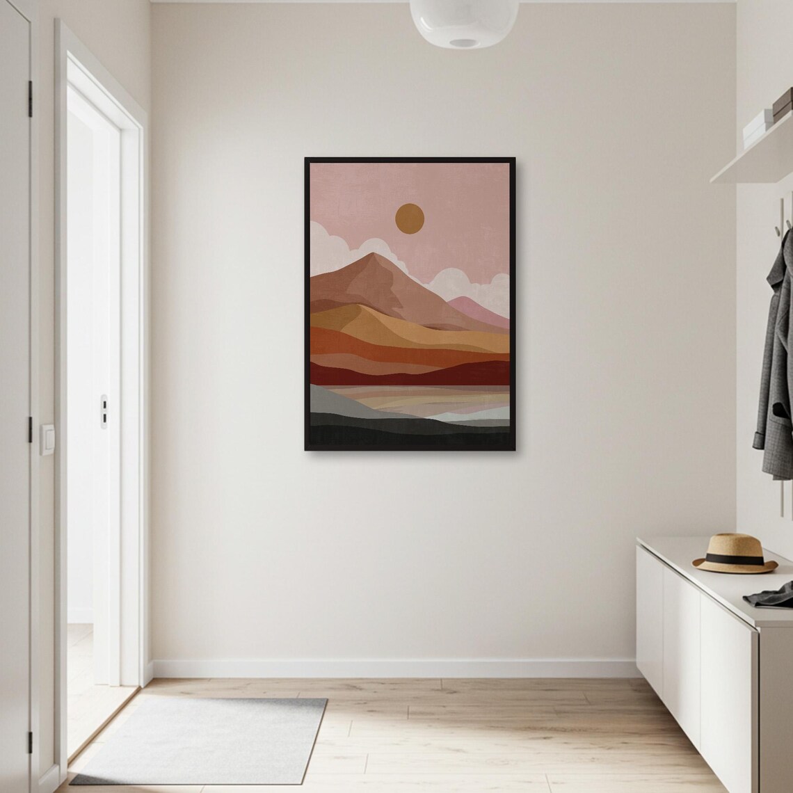 Abstract Mountain Landscape, Modern Nature Wall Art - Image 2