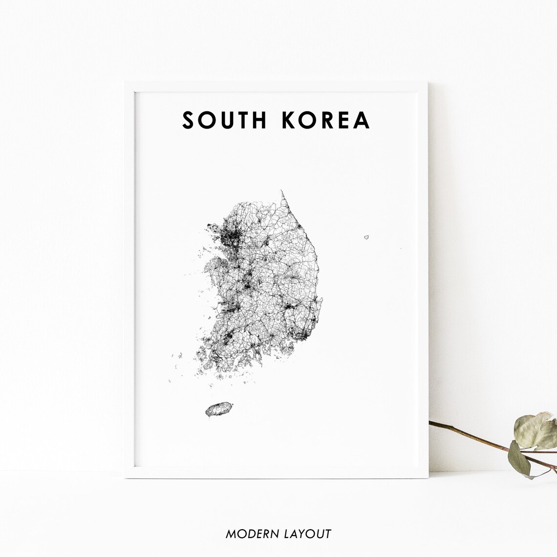 South Korea Dokdo Map Poster, Seoul Nursery Decor