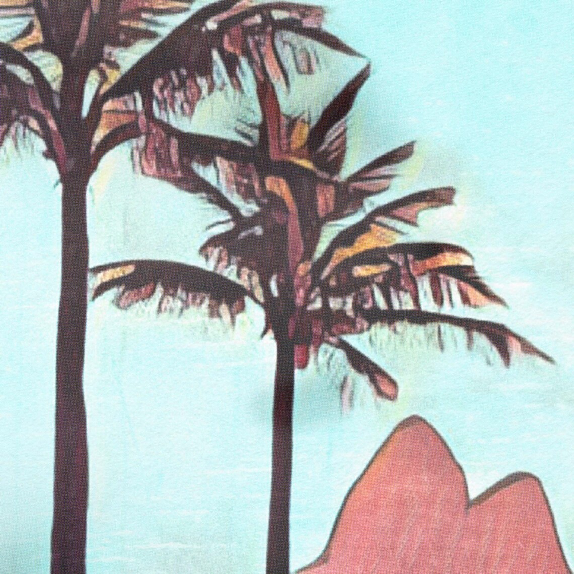 Ipanema Rio de Janeiro Brazil Palm Beach Retro Travel Poster - Image 4