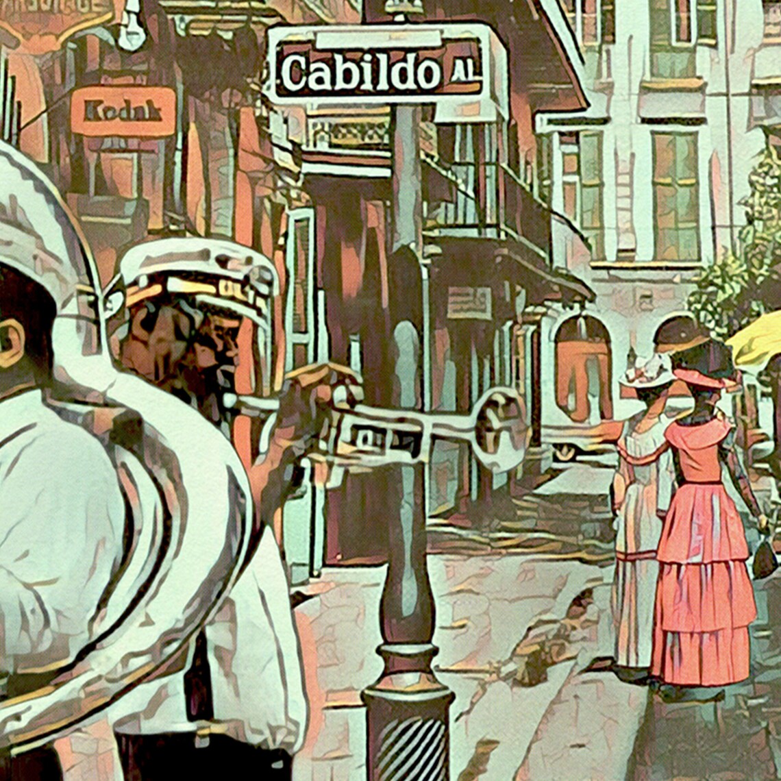 New Orleans Pirate's Alley French Quarter Brass Band Travel Poster - Image 4
