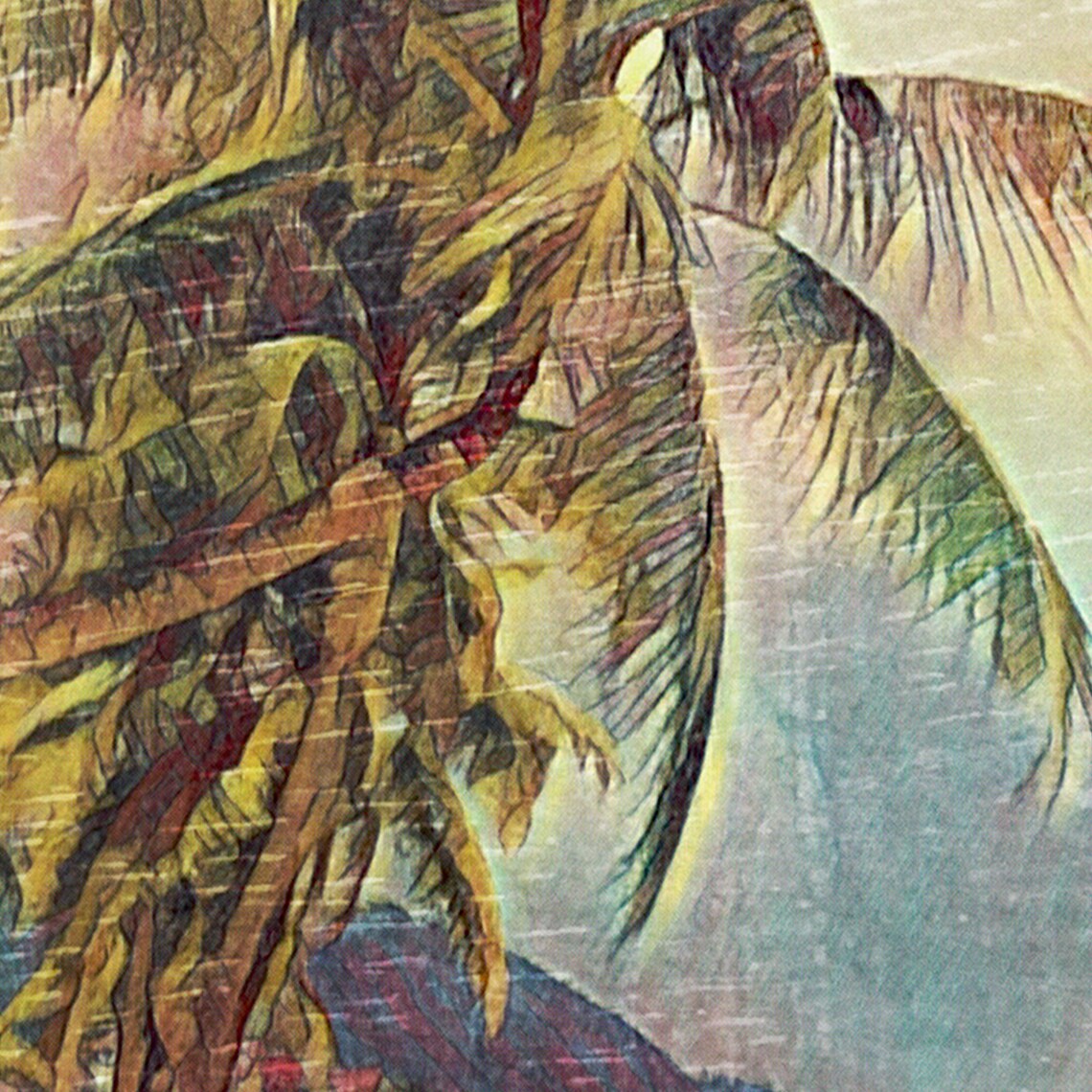 Koh Samui Thailand Retro Travel Poster Pin Up Beach Palm Tree Art - Image 4