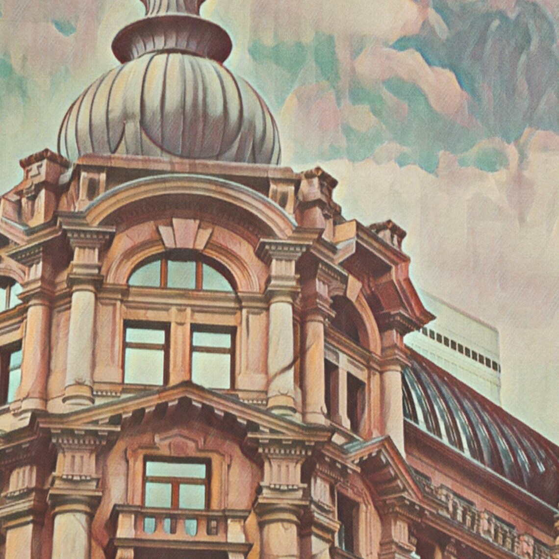 Frankfurt Old and New Architecture Skyline Travel Poster Germany - Image 4