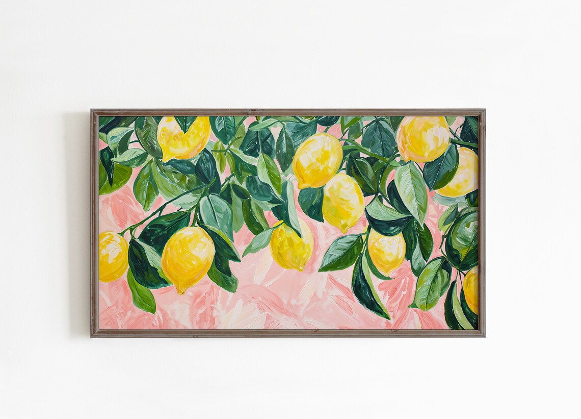 Lemons Summer Art Print, Seasonal Kitchen Decor - Image 3