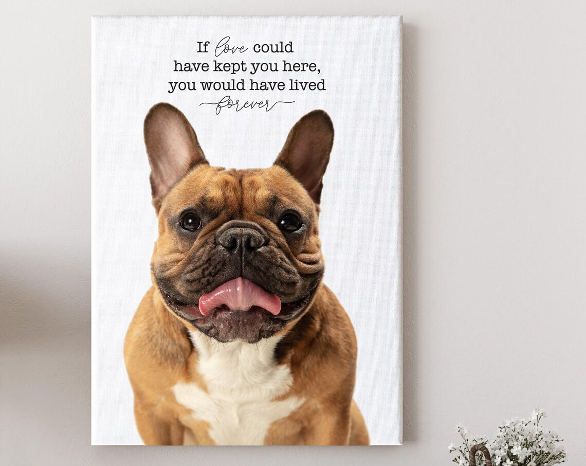 If Love Could Have Kept You Here French Bulldog Pet Memorial Poster