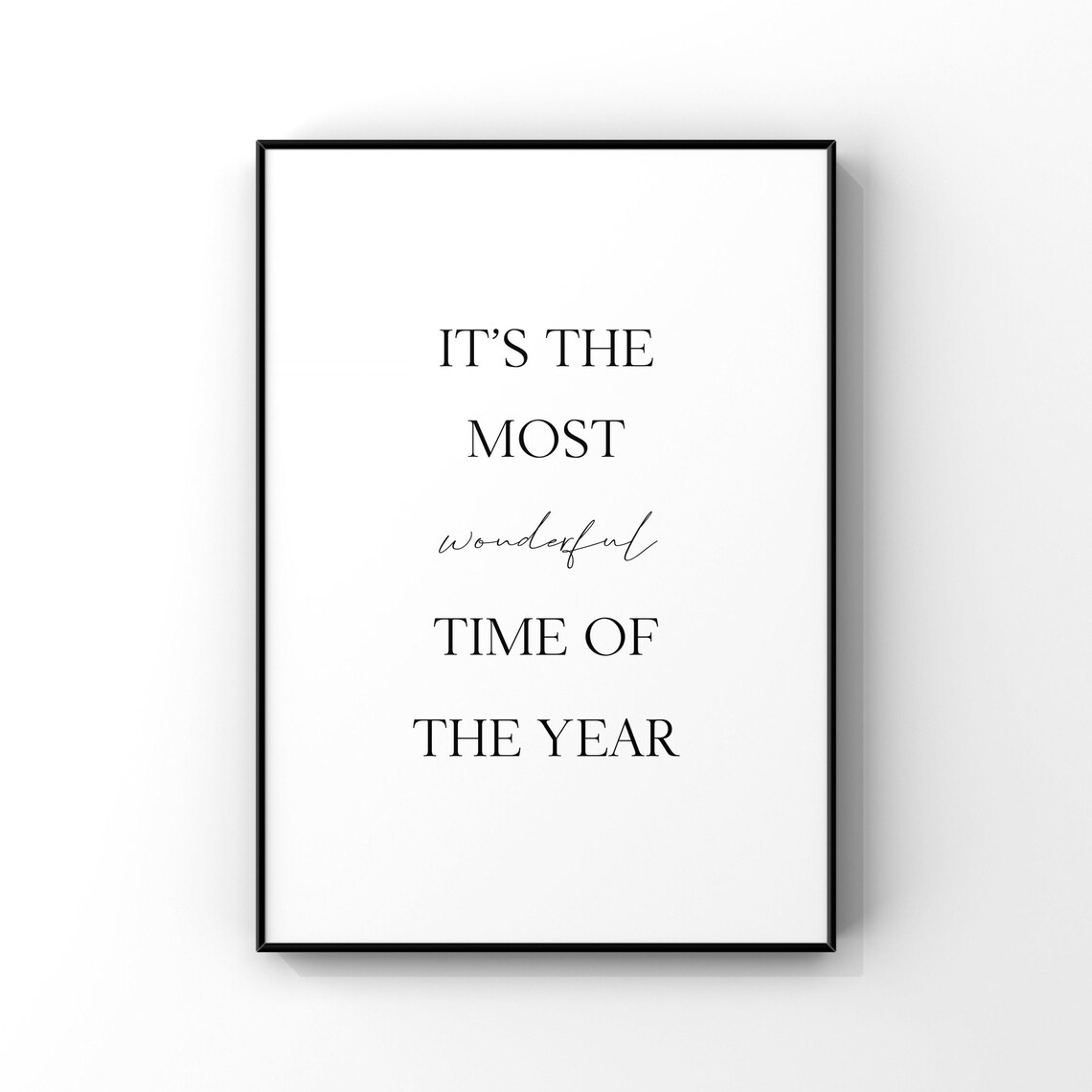 Its The Most Wonderful Time Of Year Christmas Poster