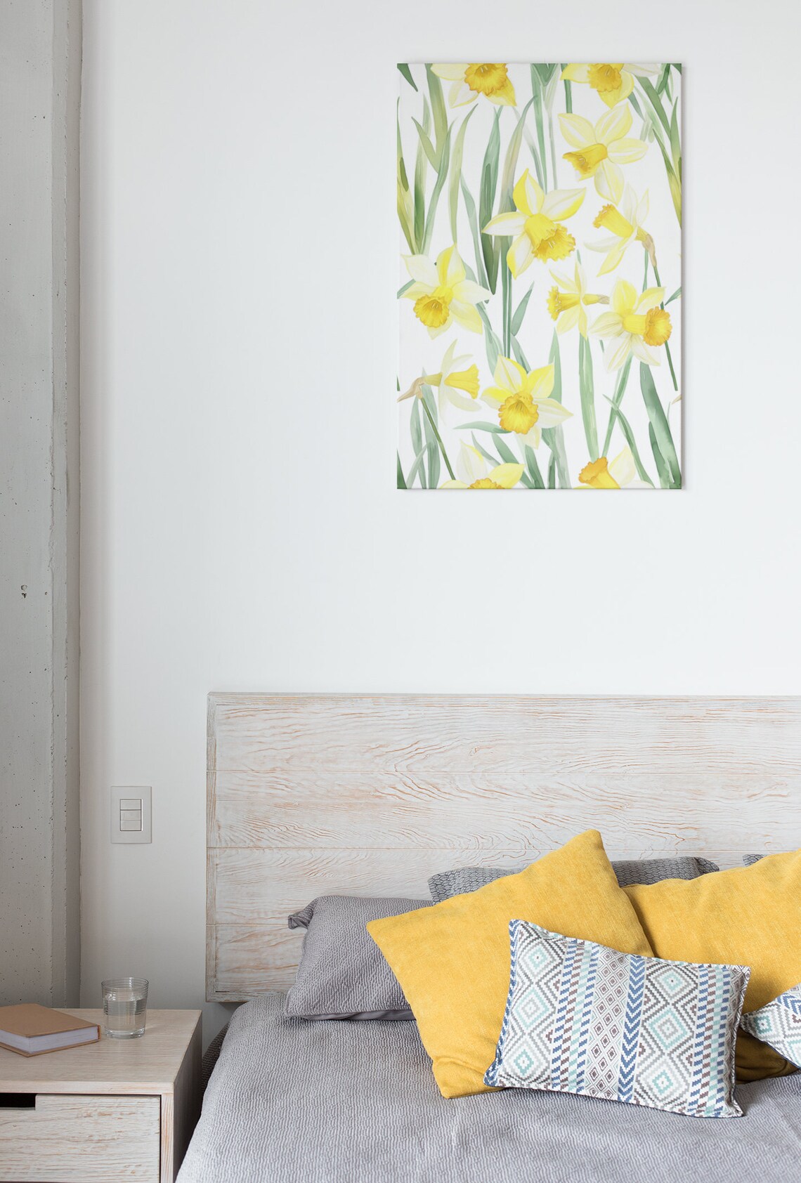 Yellow Daffodils Spring Field Fresh Watercolor Floral Botanical Poster - Image 7