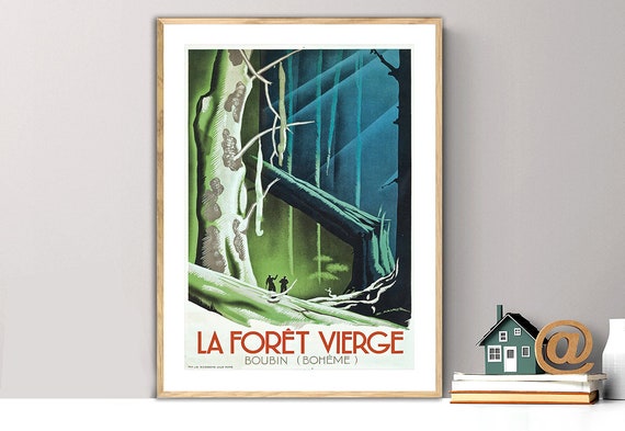 La Foret Vierge Boubin Boheme Vintage Travel Poster Poster Paper Or Print Gift Idea Wall Decor