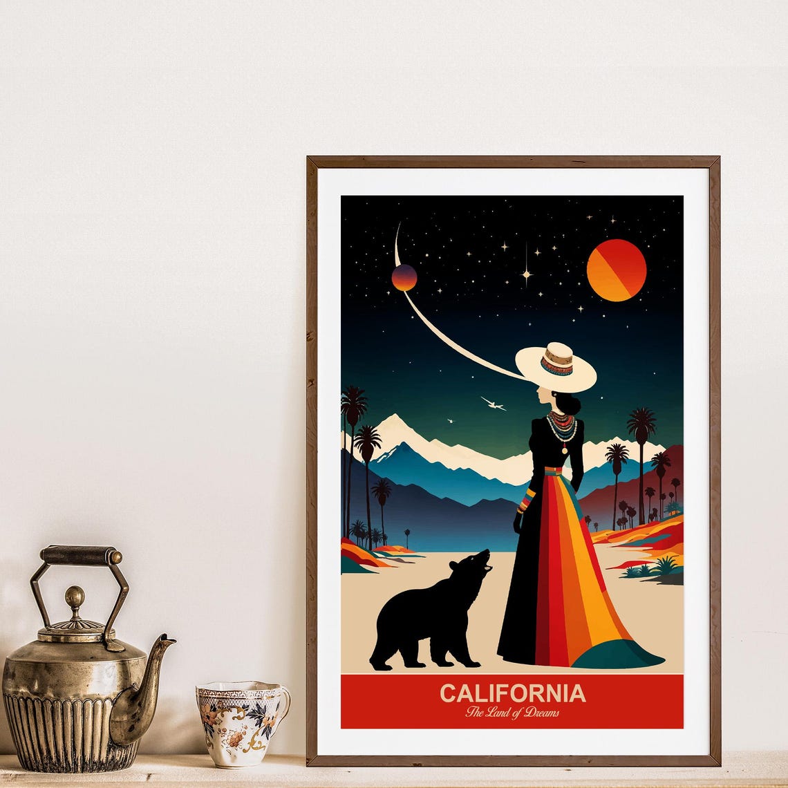 California, The Land Of Dreams Travel Poster - Image 3