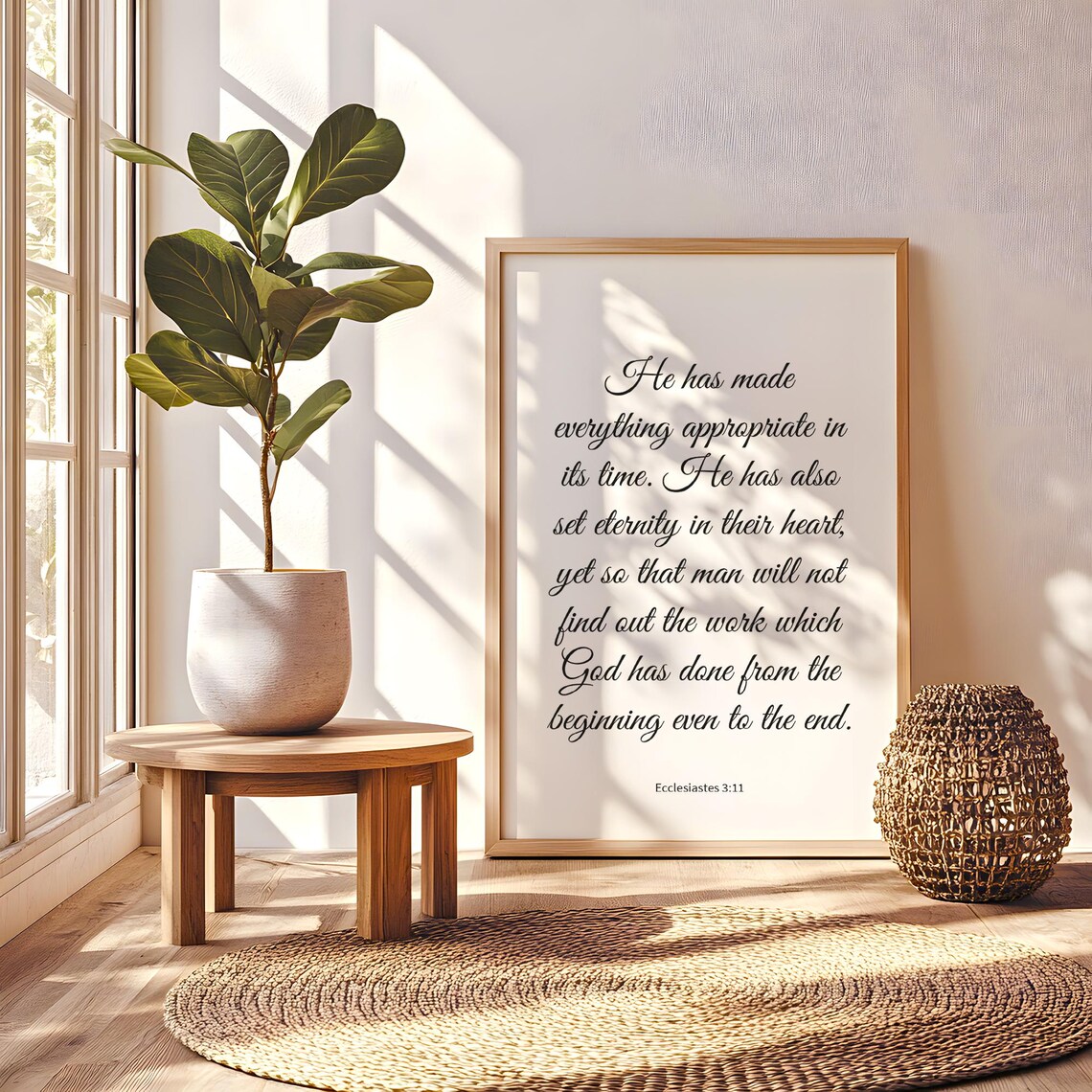 Ecclesiastes 311 Wall Art Bible Verse Decor Scripture Print Christian - Image 5