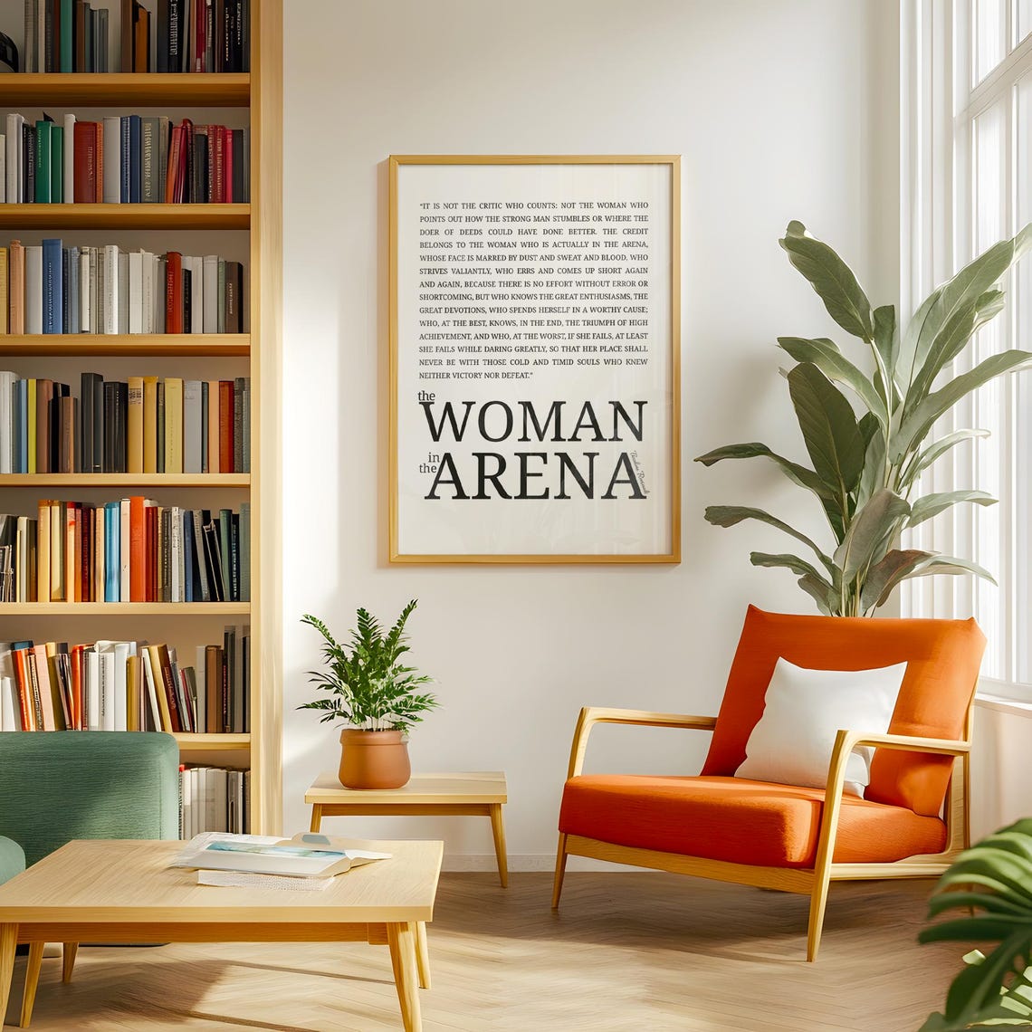 The Woman In The Arena Theodore Roosevelt Daring Greatly Quote Poster - Image 4
