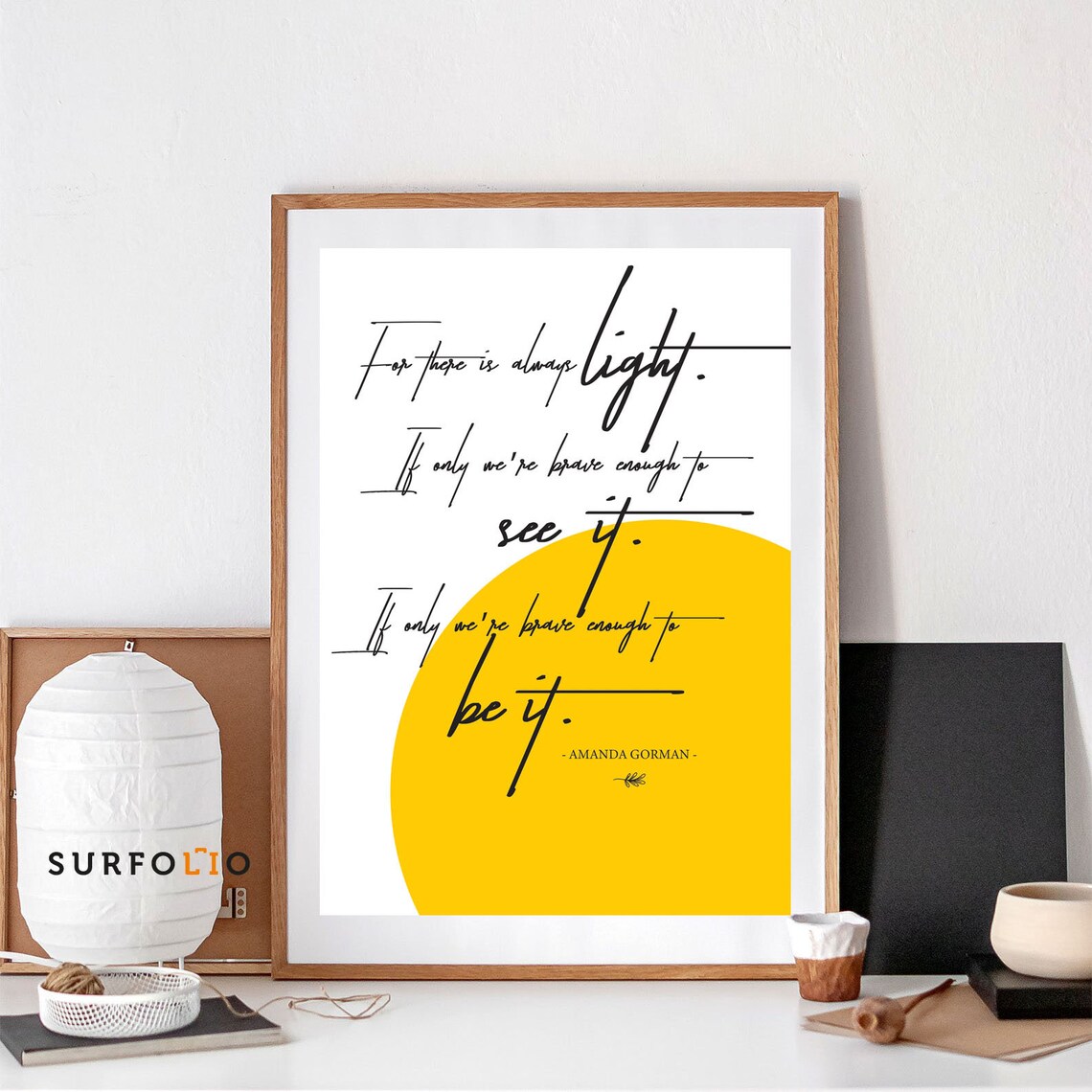 Amanda Gorman The Hill We Climb, Poem Art Print