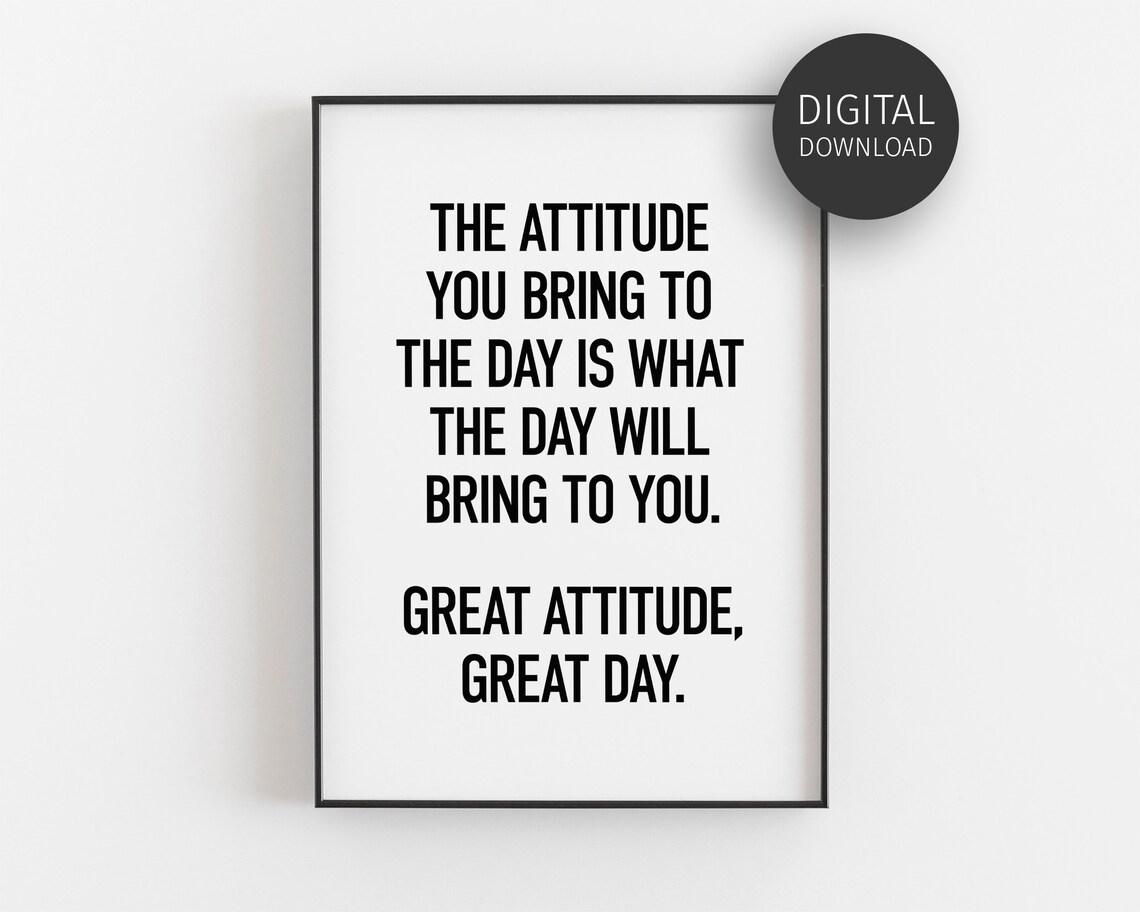 Motivational Quotes Poster, Modern Home Office Art Print