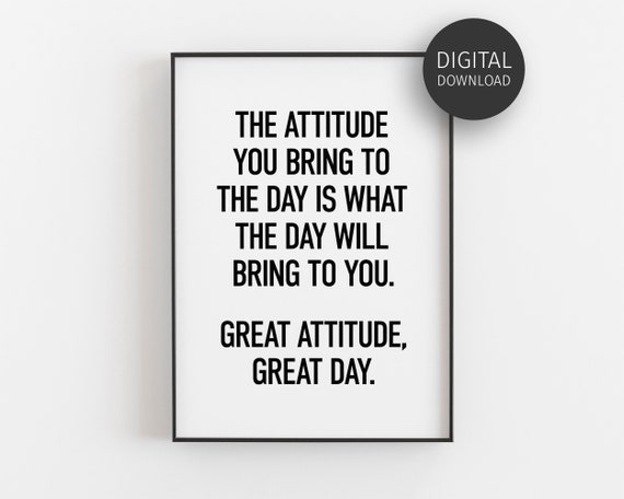 Motivational Quotes Poster, Modern Home Office Art Print