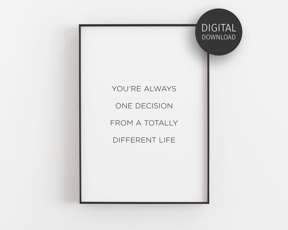 Monday Motivation Take The Risk Quote Poster Print