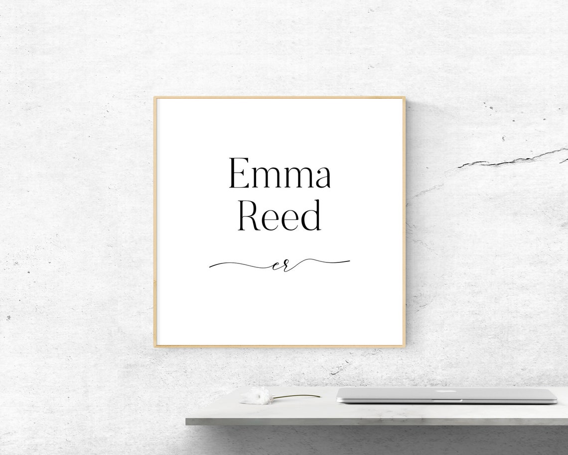 Olivia Grace Personalized Name Print Nursery Custom Calligraphy Gift - Image 2