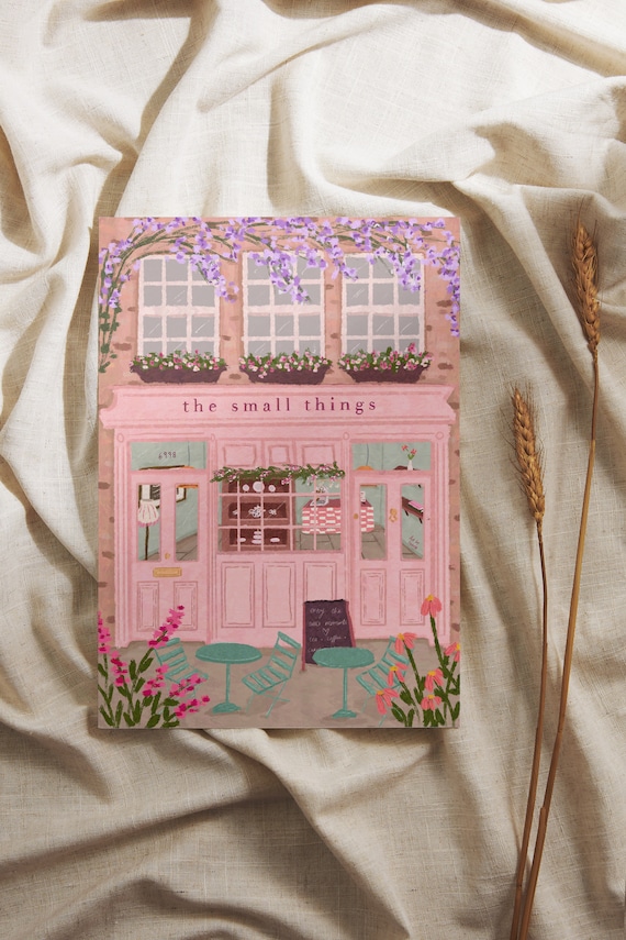 The Small Things Cafe Card, Birthday Greeting Card
