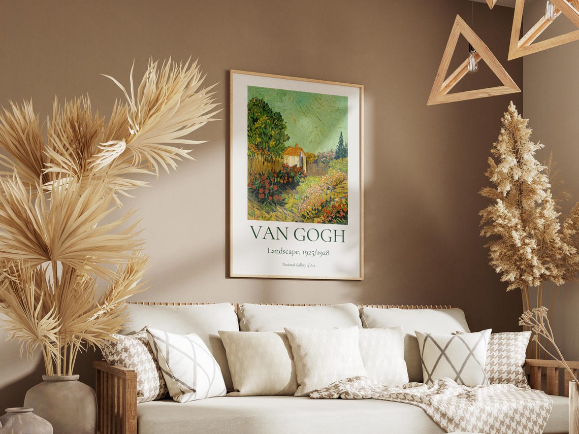 Van Gogh Art Print Van Gogh Exhibition Poster Van Gogh Painting Nature Landscape Art Garden Wall Art Museum Poster - Image 3
