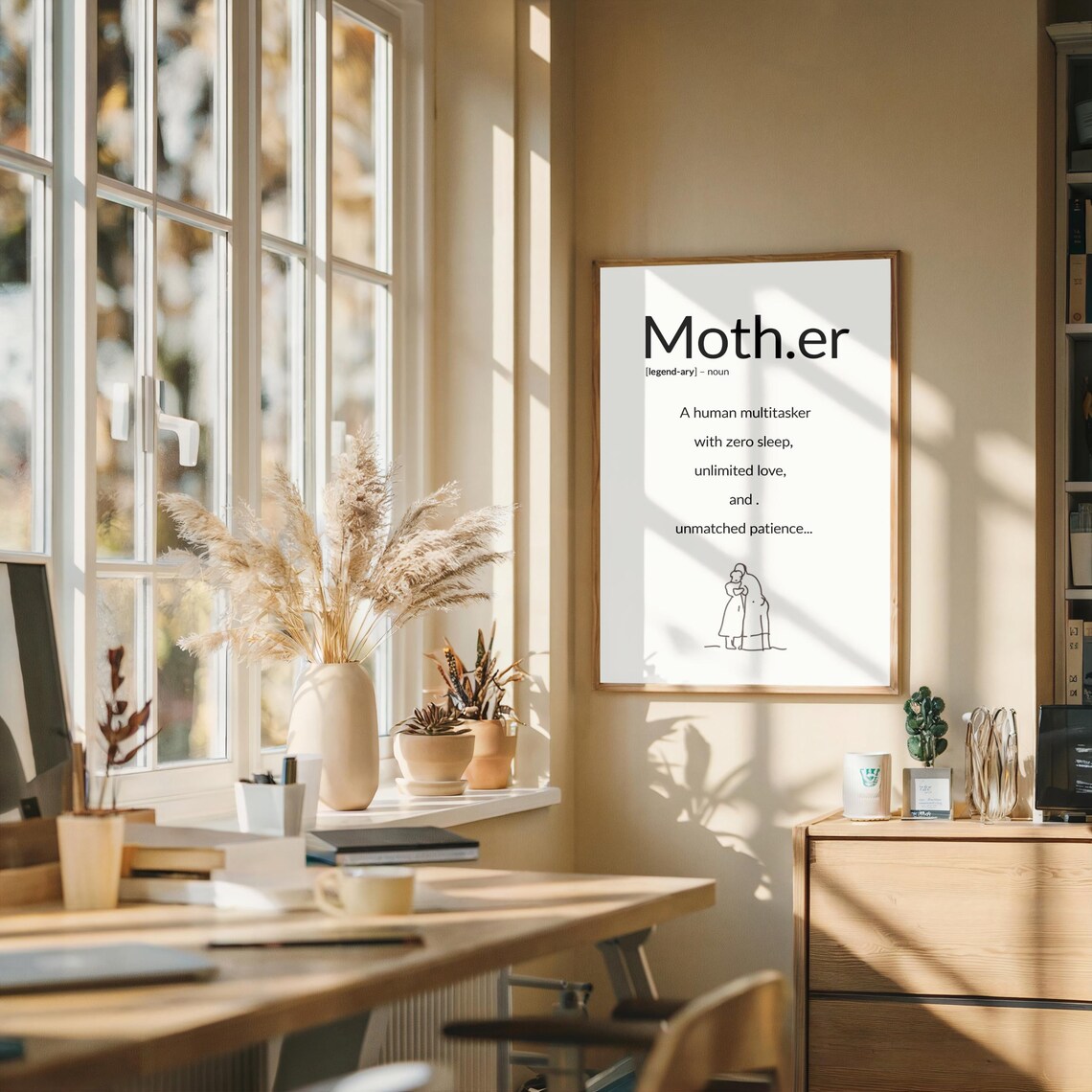 Mother Definition, Funny Minimalist Gift for Mom - Image 2