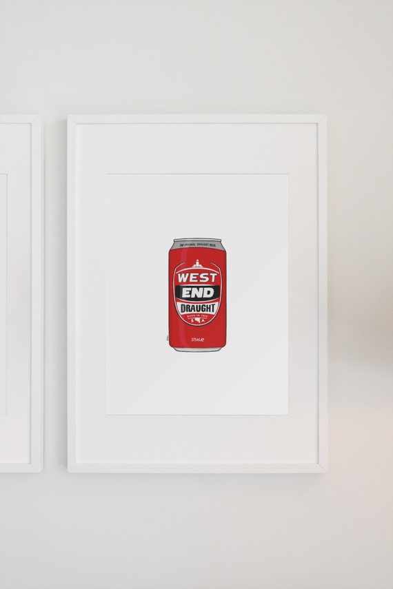 Beer Series West End Draught, Home Decor Art Print