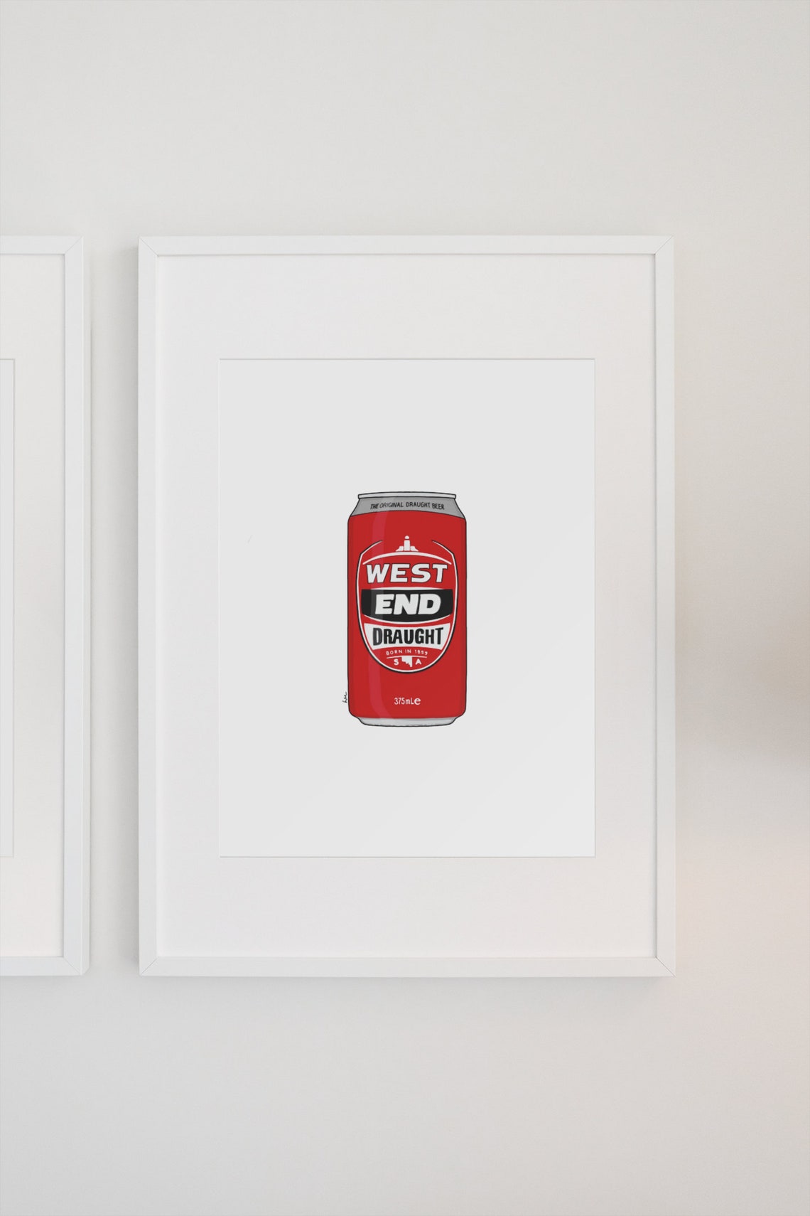 Beer Series West End Draught, Home Decor Art Print