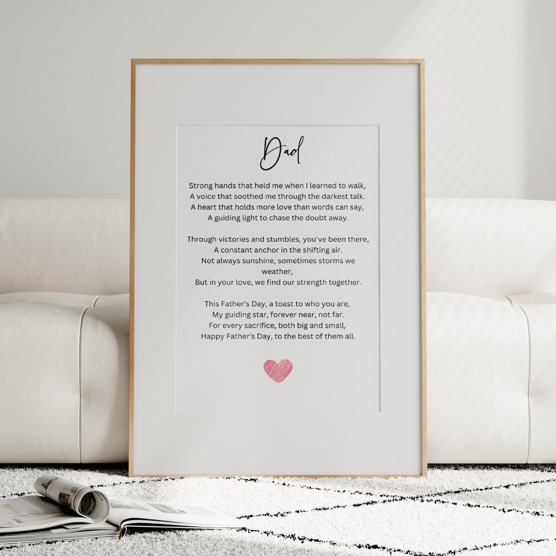 Poem Print For Dad Fathers Day Gift Birthday Gift For Dad Gift Idea Last Minute Gift For Dad - Image 2