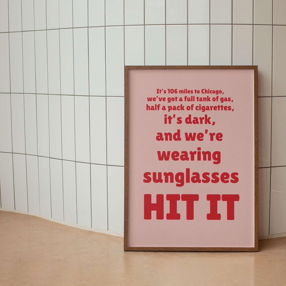 Blues Brothers Hit It Iconic Movie Quote Black White Poster Art - Image 2