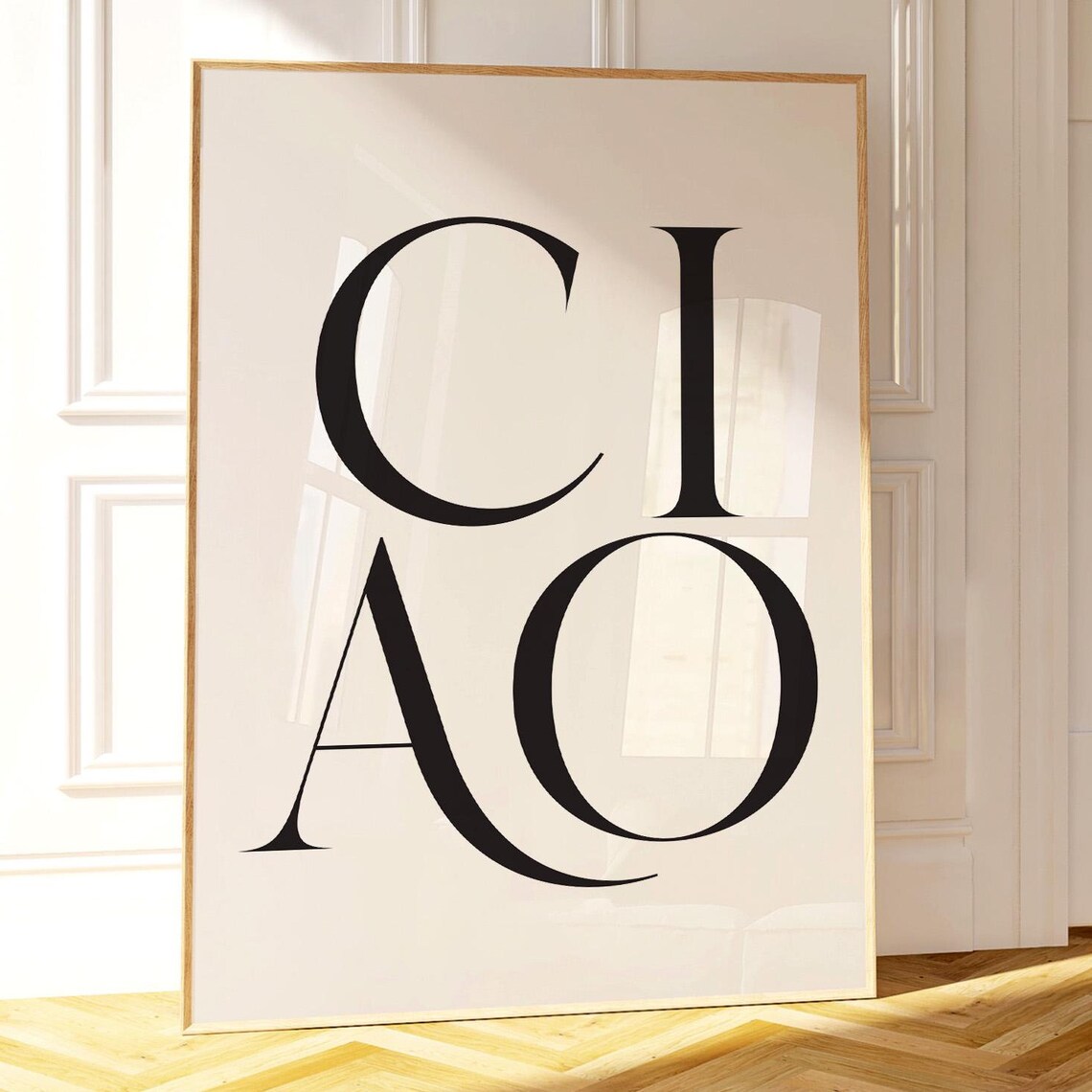 Ciao Bold Typography Italian Greeting Modern Minimalist Poster