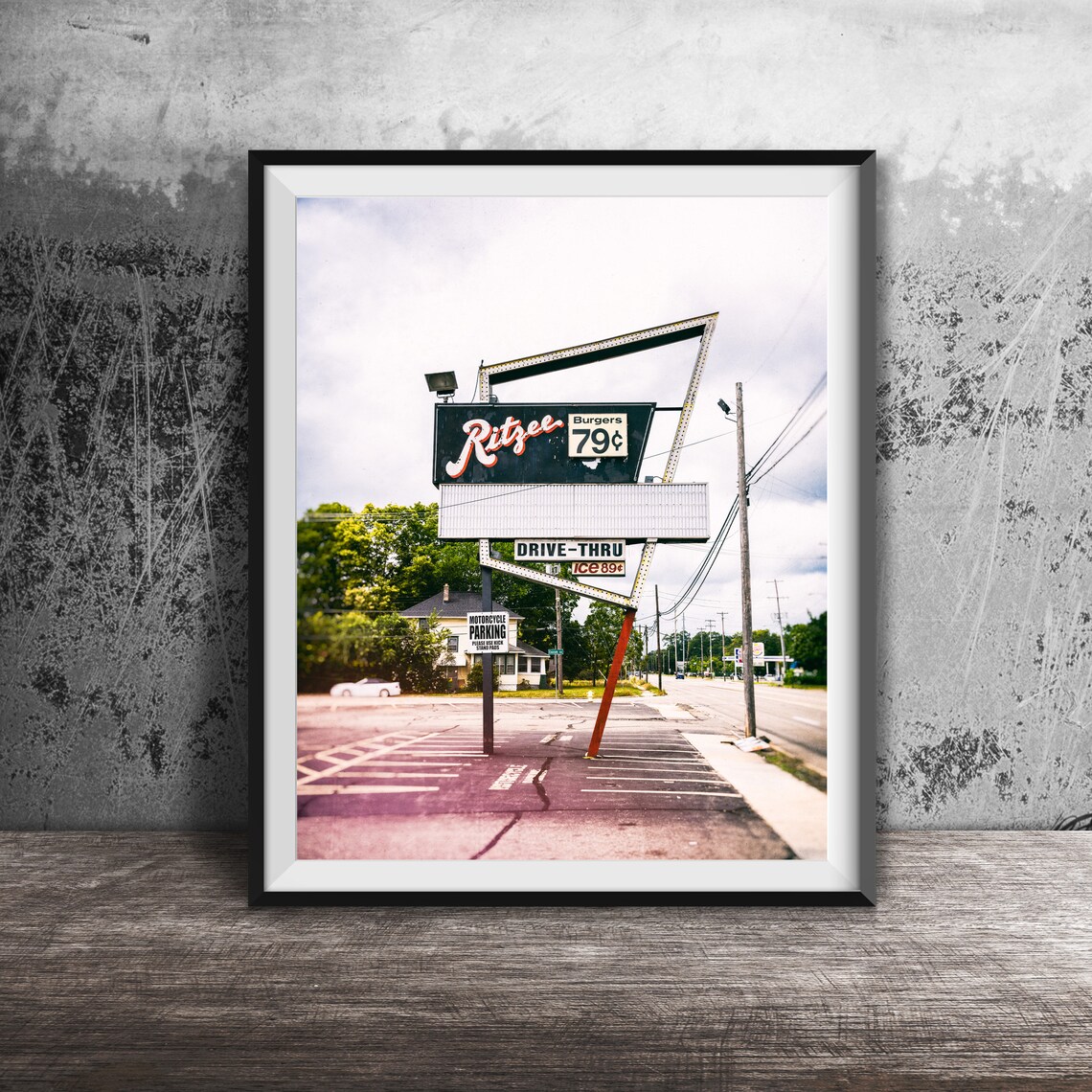 Ritzee Hamburgers, Battle Creek Michigan Art Print