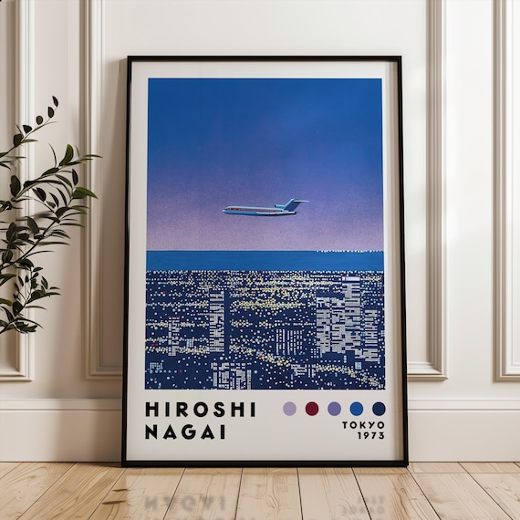 Hiroshi Nagai Vaporwave Japanese City Pop Art Print