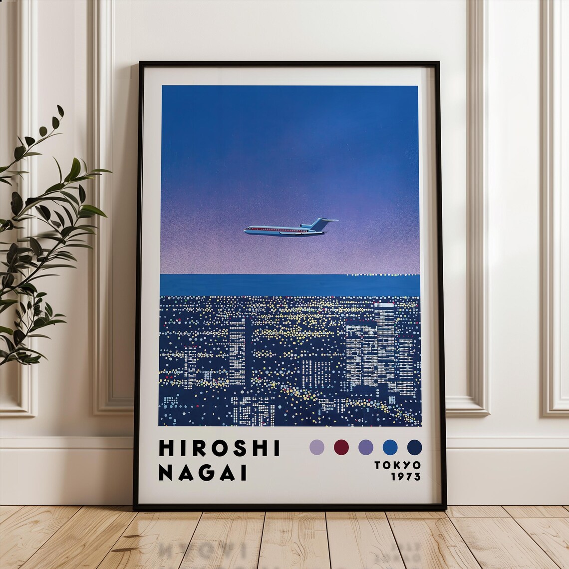 Hiroshi Nagai Vaporwave Japanese City Pop Art Print