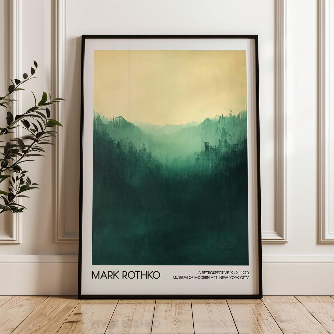 Mark Rothko Art Poster Wall Abstract Modern Exhibition Living Room Decor Home