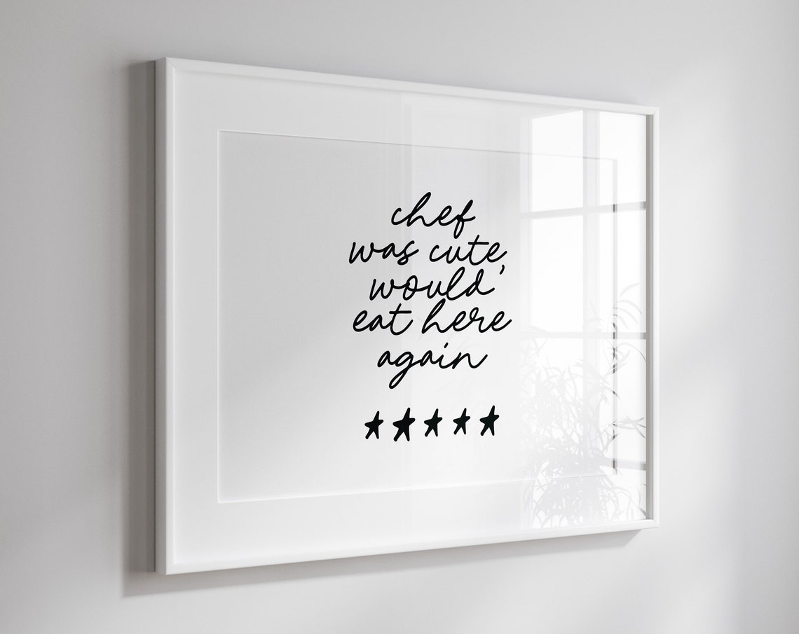 Chef Was Cute Would Eat Here Again Script Star Review Poster