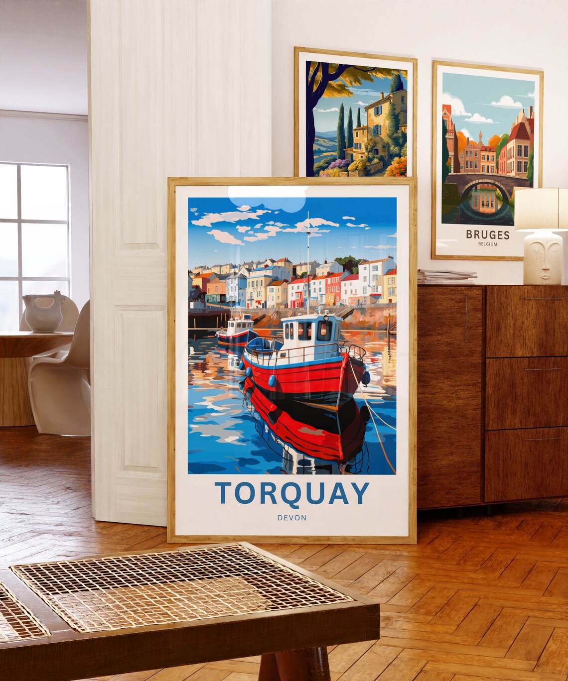 Torquay Travel Poster, Devon England Travel Art - Image 5