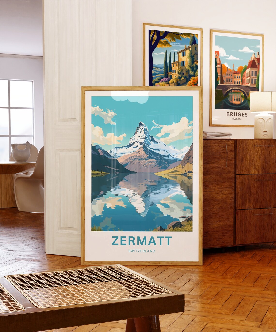 Zermatt Travel Poster, Switzerland Present Gift - Image 5