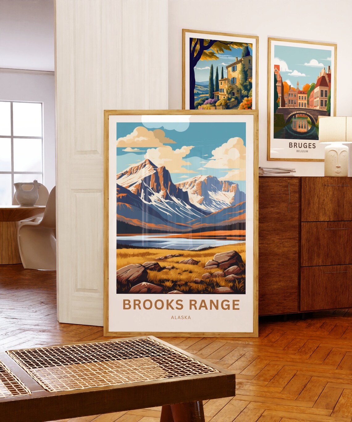 Brooks Range River Travel Poster, Alaska Landscape - Image 5