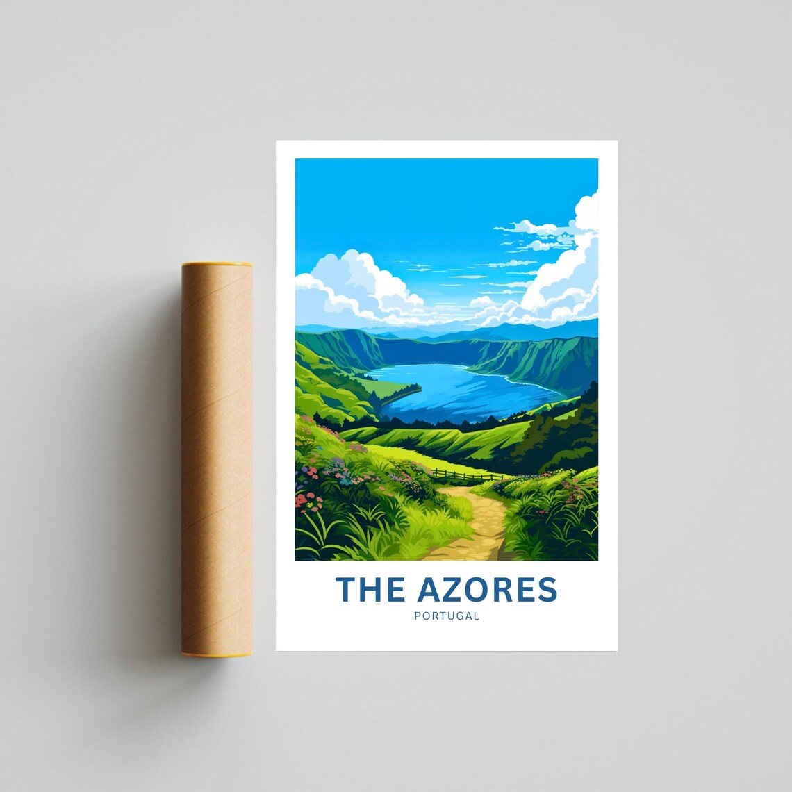 Personalized Azores Travel Poster, Portugal Wall Art - Image 4
