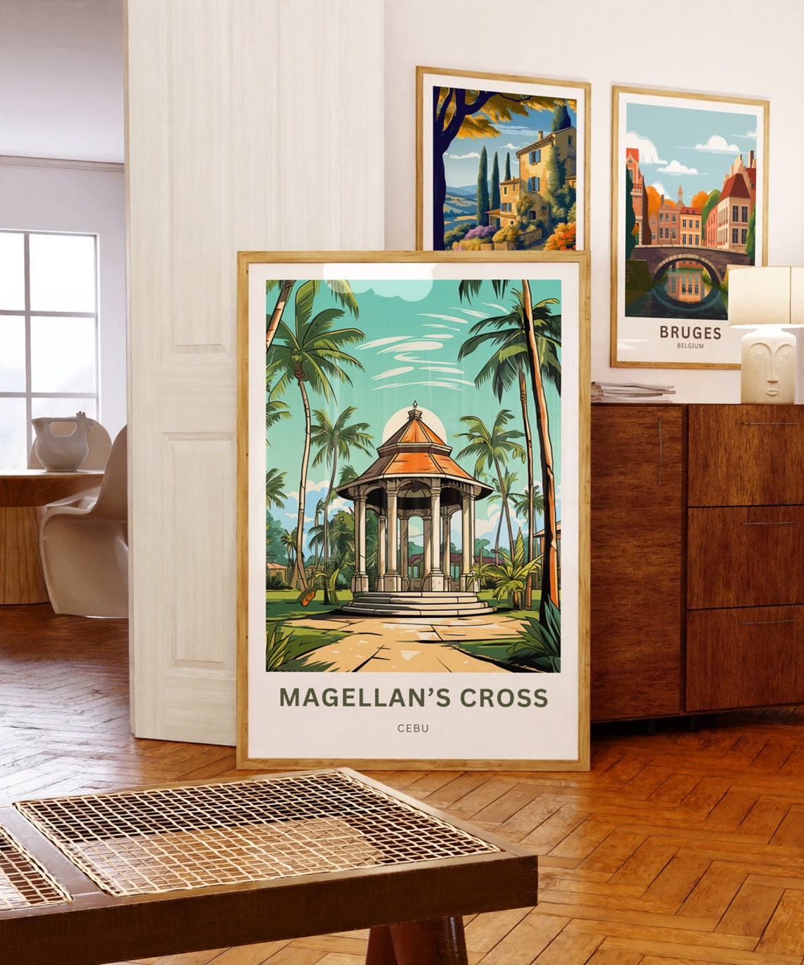 Magellan's Cross Cebu Philippines Personalized Travel Art Poster - Image 5